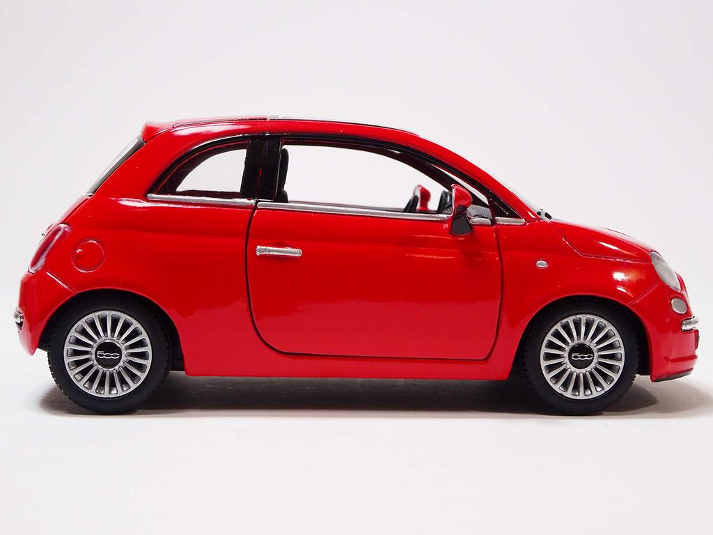 Kinsmart Fiat 500 Красный Металлическая Модель Машинки KT5345 1/28