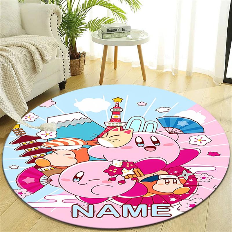 Personalized K-Kirby Round Chair Office Rug - Perfect for Mat, Office Chair & More - Ideal Gift for Birthdays and Holidays