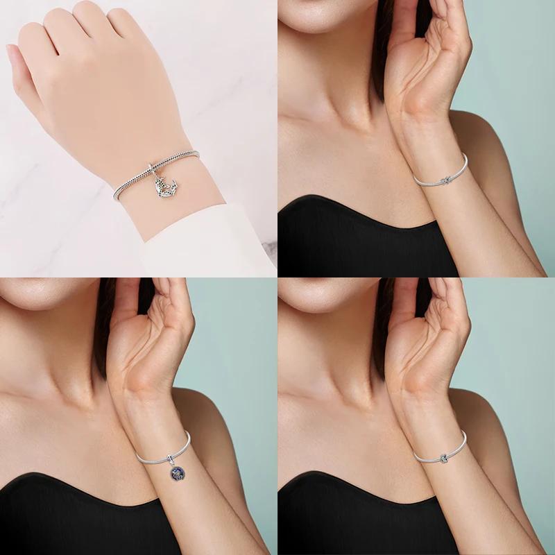 Exquisite Elegant Copper Snake Charms Beads Fit Bracelet Necklace Accessories Bead Jewelry Making Fine Jewelry Gift