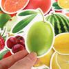50 Pcs Fruits Stickers For Kitchen Baking Cup Dish Refrigerator Fruit Sticker