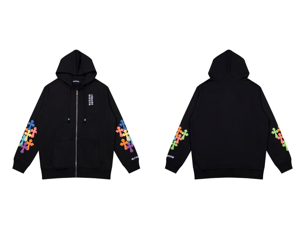 Худи с вышивкой Крест Подкова для мужчин и женщин - Осенняя одежда