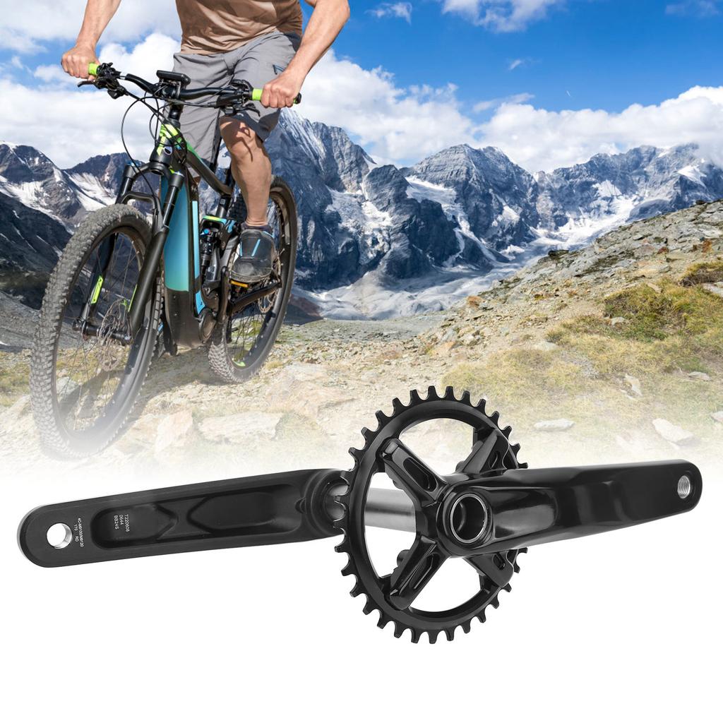 34T Bicycle Crankset Hollow 170MM Integrated Bike Crank and Chainring Set for Cycling 9 To 12 Speed