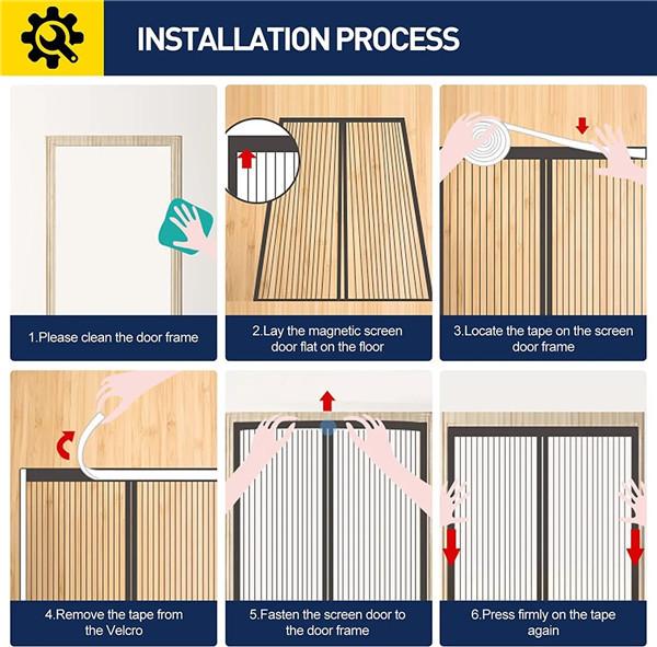 Жаркое лето 2024, противомоскитная дверная занавеска, защитный экран от насекомых, кухонная сетка для двери, магнитная сетка, сетка для дверной занавески