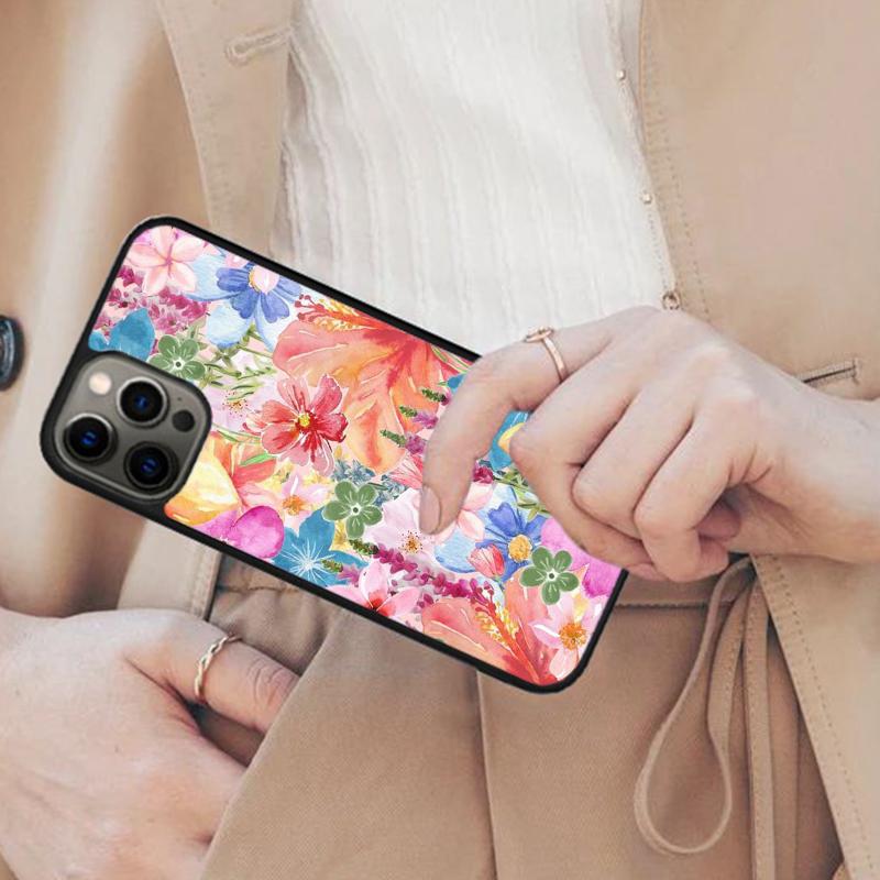 Colorful Leaves Illustration Magnetic Phone Case For APPLE iPhone 17 Air 16 14 13 12 Pro Max 15 Plus Charge MagSafe Cover