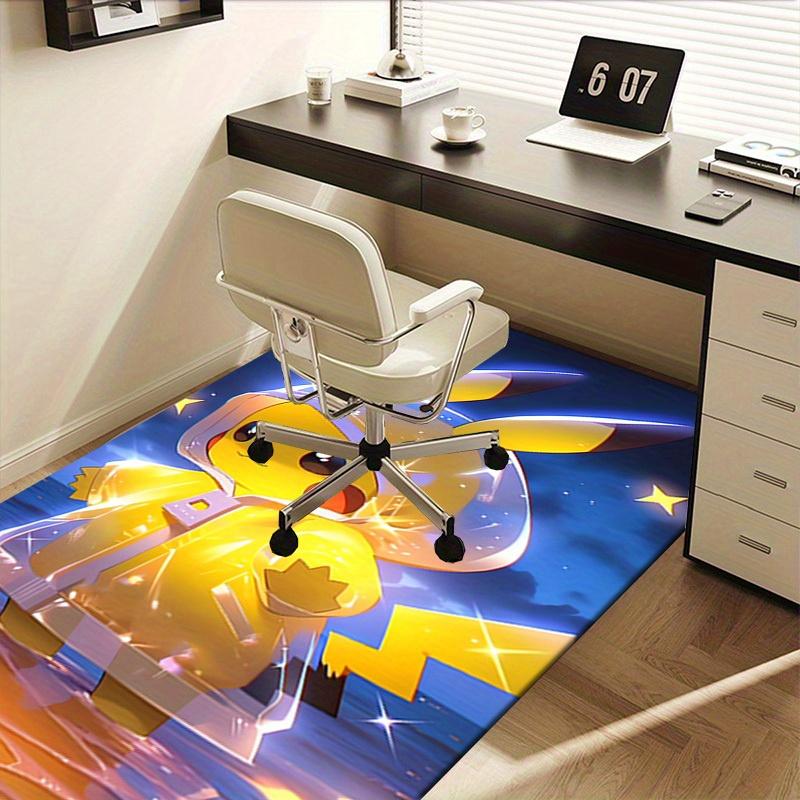 Office Carpet Pikachu Sofa Rug Chair Mat Protection Blanket