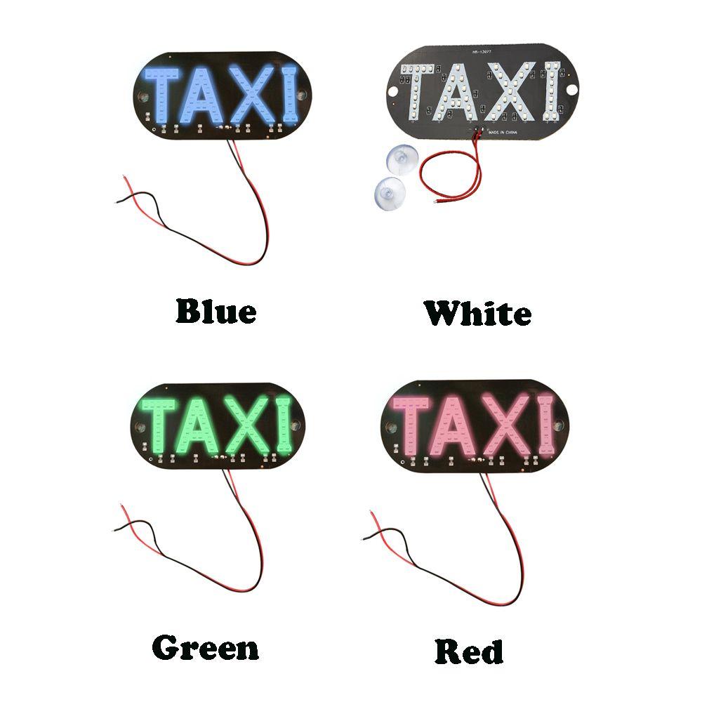 Colorful 12V Car Lamp Windscreen Cab Indicator Led Sign Bulbs Instrument Lights Taxi Light