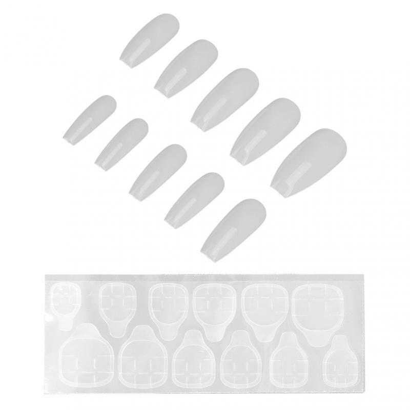 10pcs Coffin Press On Nails Long Press Full Cover False Nails for Women and GirlsN5342-03