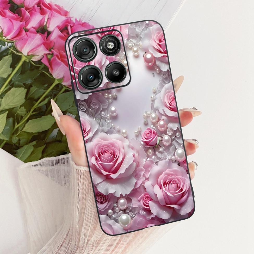 Black Case For Motorola Moto G77 Cover XT2621-4 Fashion Butterfly Cute Luxury Painted Silicone Casing For Moto G77 Motorola G77