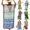 Women's Dress, Colorful Floral Prints, Vacation Loose Robe, Bikini, Sun-protective Smock