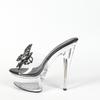 Women's  Sexy Super High Heels 15CM Thin Heel Table Slippers Transparent Wedding Shoes Banquet Wedding Shoes LFD-190-D11
