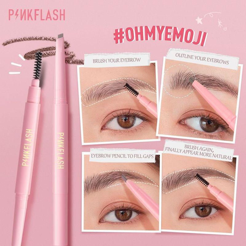 PINKFLASH - Водостойкий автоматический карандаш для бровей - 4 цвета