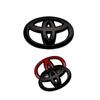 wqctu10 steering wheel Toyota logo ABS For Toyota Coorolla Camry reiz RAV4 Crown Avalon CHR car logo sticker label modified accessories