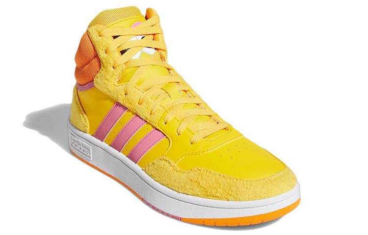 adidas Кроссовки Hoops 3.0 Mid X Улица Сезам 'Желтый Оранжевый Розовый' GX6105