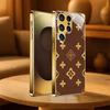 Чехол для телефона с узором из монограмм класса люкс s26 ultra case s25 ultra case стекло для Samsung Galaxy S26 S25 S24 S23 S22FE Ultra Plus