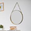 Wall Mirror Bathroom Round Home Decorative Metal Frame Mirrors Vanity for Bedroom Over