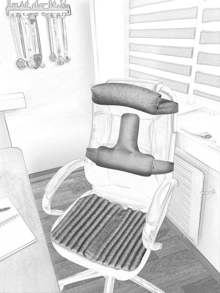 Накидки на кресло руководителя Ekkoseat, наполнитель гречневая шелуха