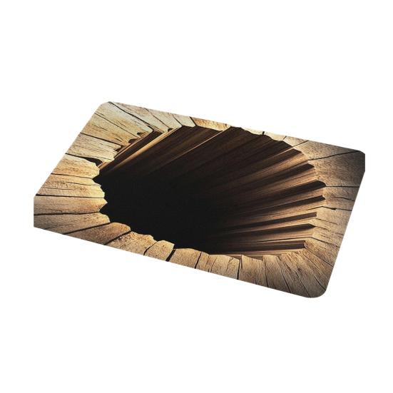 3D Ковер с дырой на полу, Оптическая иллюзия, Напольный коврик, Реалистичная бездонная яма, Придверный коврик, Нескользящий коврик для ванной