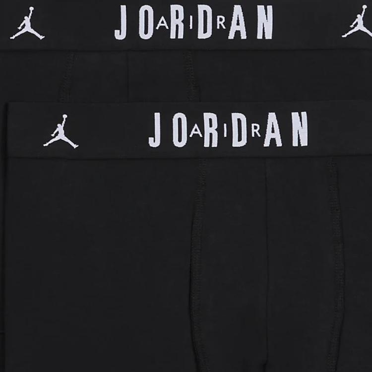 Jordan Хлопковые боксеры (3-Pack) Дышащие Эластичные Трусы Мужское Нижнее Белье Черные JM0693-023