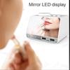 Radio Digital Desk Clock BT Speaker Creative Music Alarm Clock Display with Dual USB Interface Support U Disk TF Card FM
