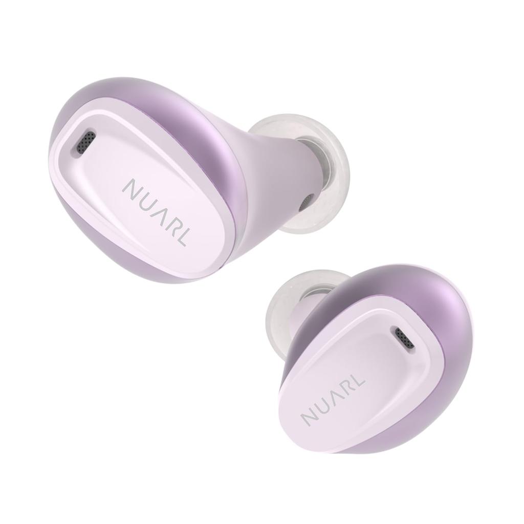 NUARL N6 Lite True Wireless Earbuds with Noise Up To 32 Hours of Low IPX4 Gaming Ambient Sound and Mic 2025 Gold Award [Official Outlet] Cancellation,