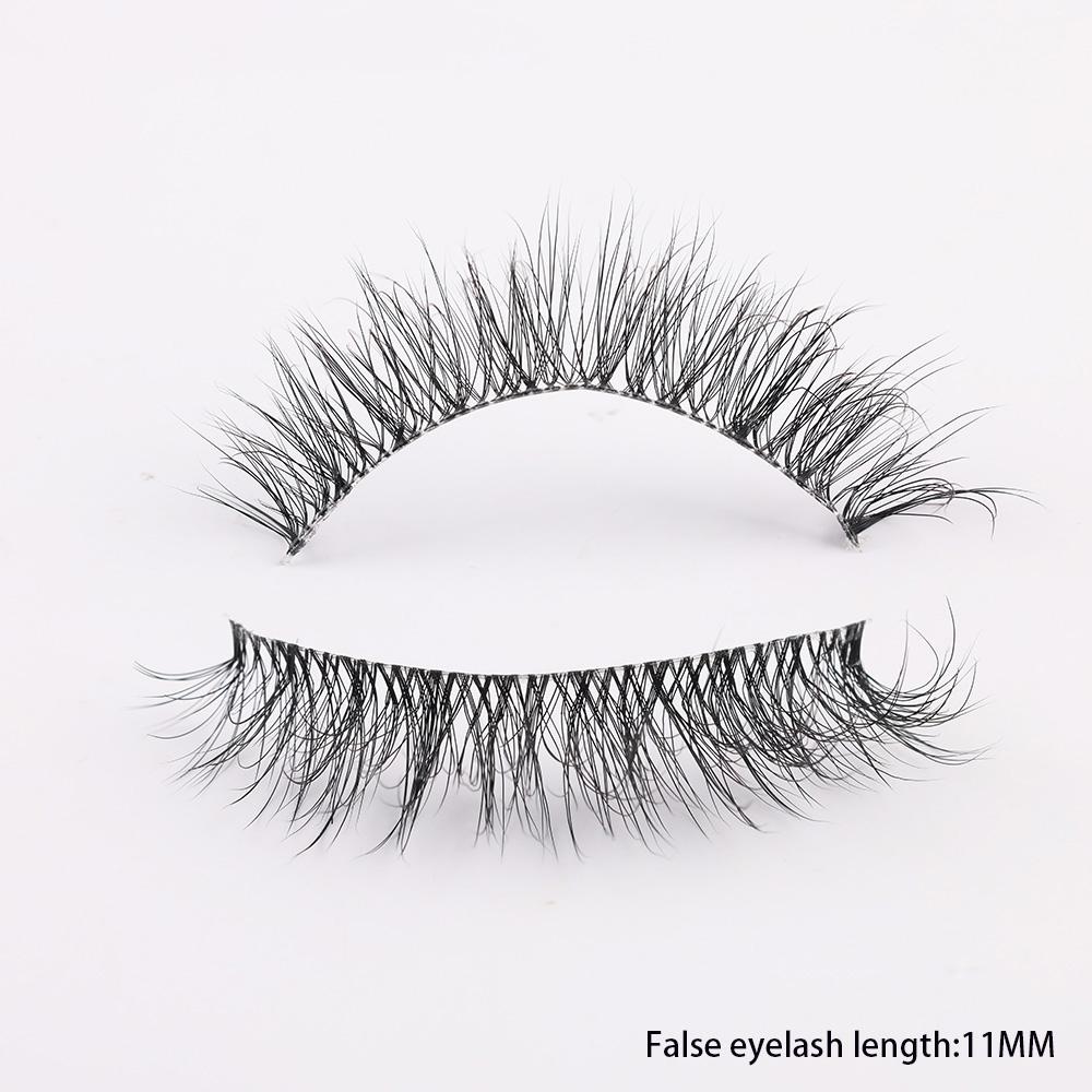 3D Mink Lashes Transparent Band False Eyelashes Natural Fake Eyelash Anime Winged Clear Band Lashes Manga Lashes Makeup