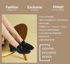 [First layer cowhide] 2026 New Retro Black Pleated Leather Shoes