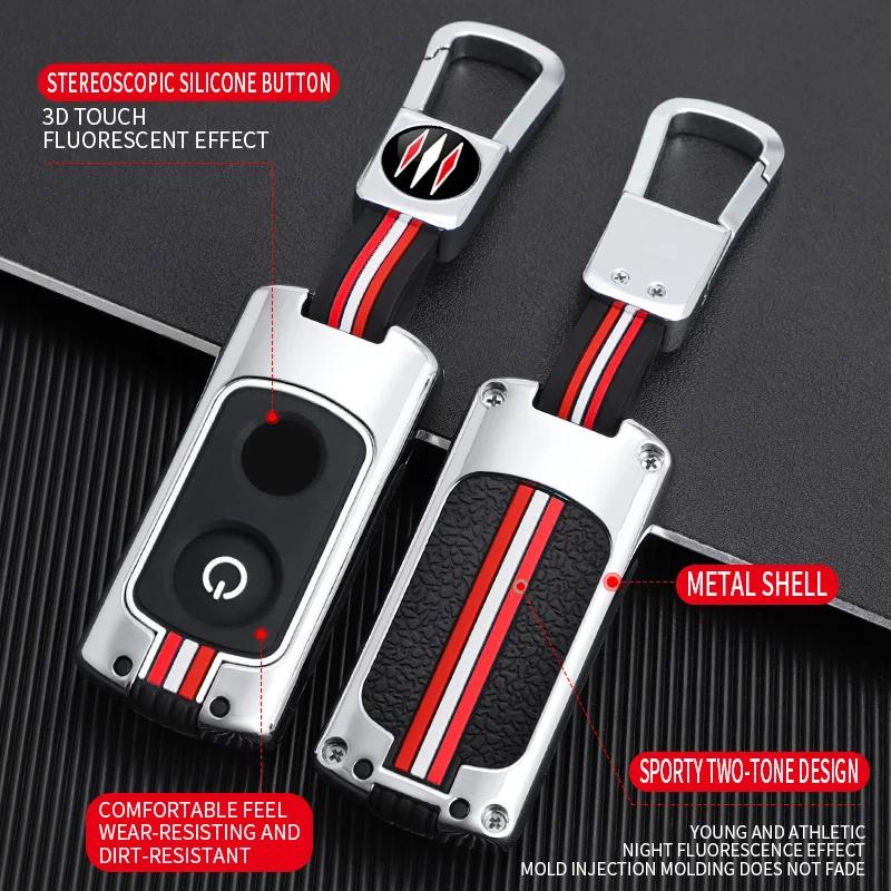 New Alloy Remote Key Case Cover Shell Protection for YAMAHA Xmax 250 300 NMAX 125 Aerox 155 NVX155 Nvx Mvx 55 Motorcycle Key Fob