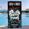 1 шт. G-Guns N Roses Барселона Олимпийский стадион Пляжное полотенце Микрофибра Быстросохнущее Классическое Банное полотенце Hard Rock для Бассейна Пляжа Путешествий