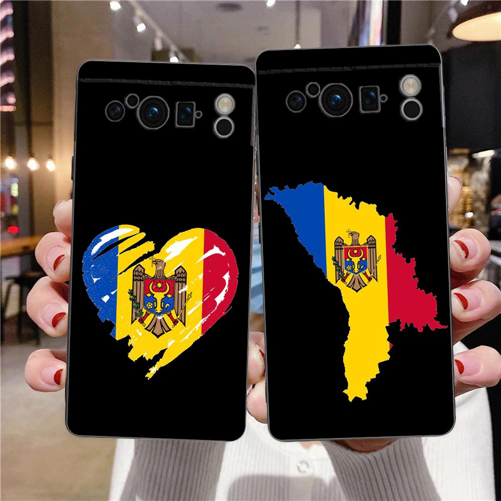 Чехол для телефона Google Pixel 10 Pro Pixel 9 Pro XL TPU Чехол Pixel 8 Pro 9A 8A 7A 7 6A 6 Pro Мягкая обложка Флаг Молдовы