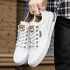 Spring Summer Fashion White Shoes Flat Men Footwear Cool Young Man Brand Street Style Male Shoes