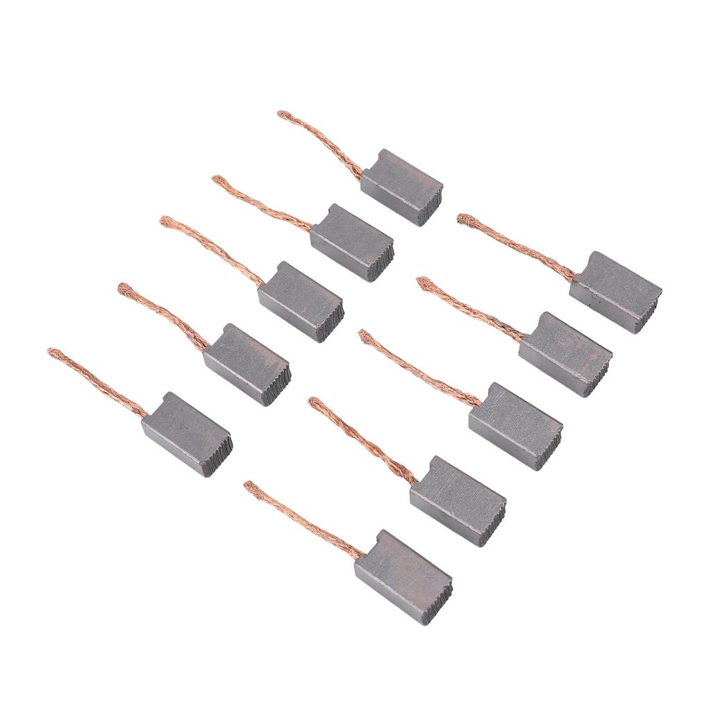 20 шт. Щетка электродвигателя Хорошая электрическая теплопроводность Угольная щетка для двигателя 1020