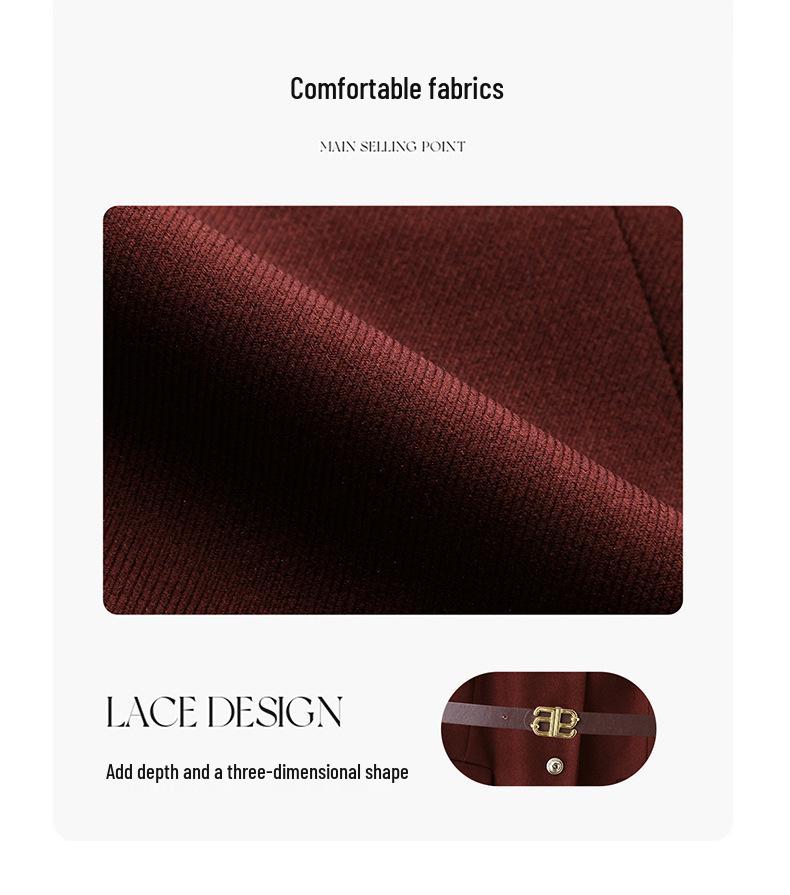 2025 Весенний женский комплект для похудения: рубашка, жилет и юбка