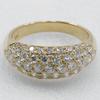 Ring K18 yellow gold/diamond #8.0(US Size) 5.4g Women Used