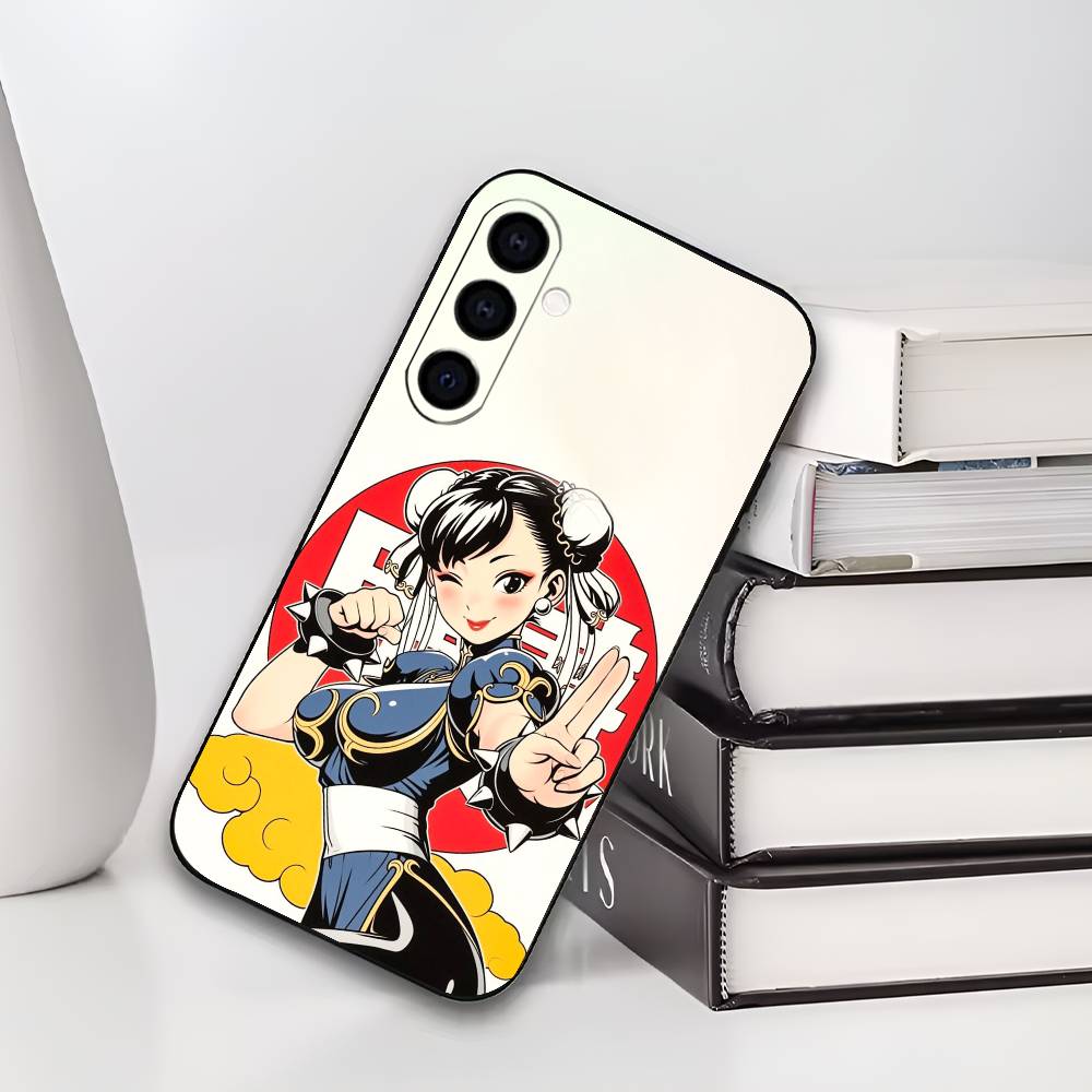 S-Street Fighter Чун Ли Чун Ли Чехол для телефона Силиконовый Мягкий Для Samsung Galaxy A73,A72,A71,A70,A53,A52,A51