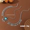 Ethnic Style Exotic Style Antique Silver Coins Tassel Ladies Hair Chain Ethnic Characteristics Travel Photo Accessories Head Chain