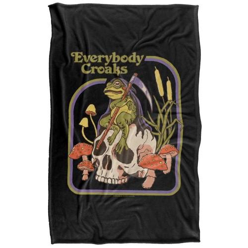 Steven Rhodes Everybody Croaks Soft Touch Blanket