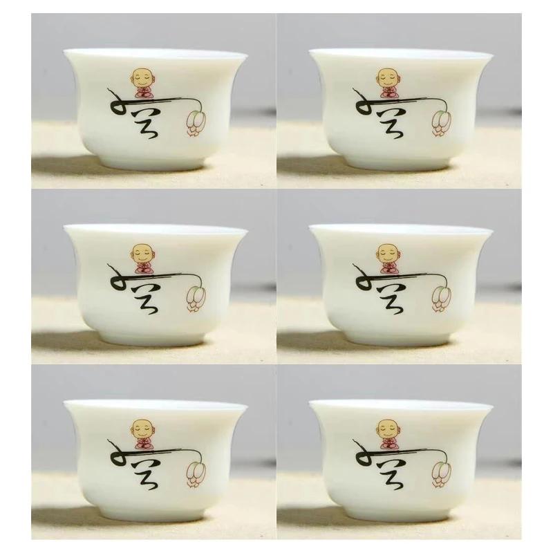 Креативный расписанный вручную керамический чайный набор из 6 чашек для чая в стиле кунг-фу, чайники для кипячения воды, чашки и кружки, кофейная кружка, заварочный чайник, бар