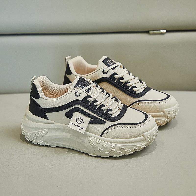 Корейская обувь для пап на толстой подошве 2025: Кроссовки для бега в уличном стиле для студентов с увеличением высоты - модель Q029