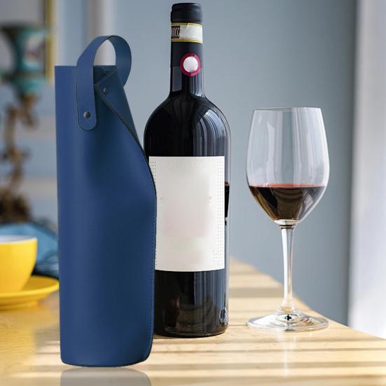 Двухслойная сумка для красного вина с ручкой, износостойкая сумка для вина из искусственной кожи, держатель для бутылки шампанского