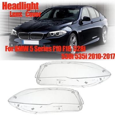 Крышка объектива передней фары автомобиля для BMW 5 серии F10 F18 528i 530i 535i 2010-2017, автомобильный корпус, крышка фары, прозрачный абажур