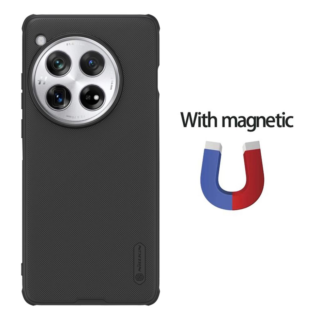 Чехол для телефона One Plus 12 Nillkin Super Frosted Shield Pro, магнитный жесткий ПК + корпус из ТПУ, противоударная задняя крышка для OnePlus 12