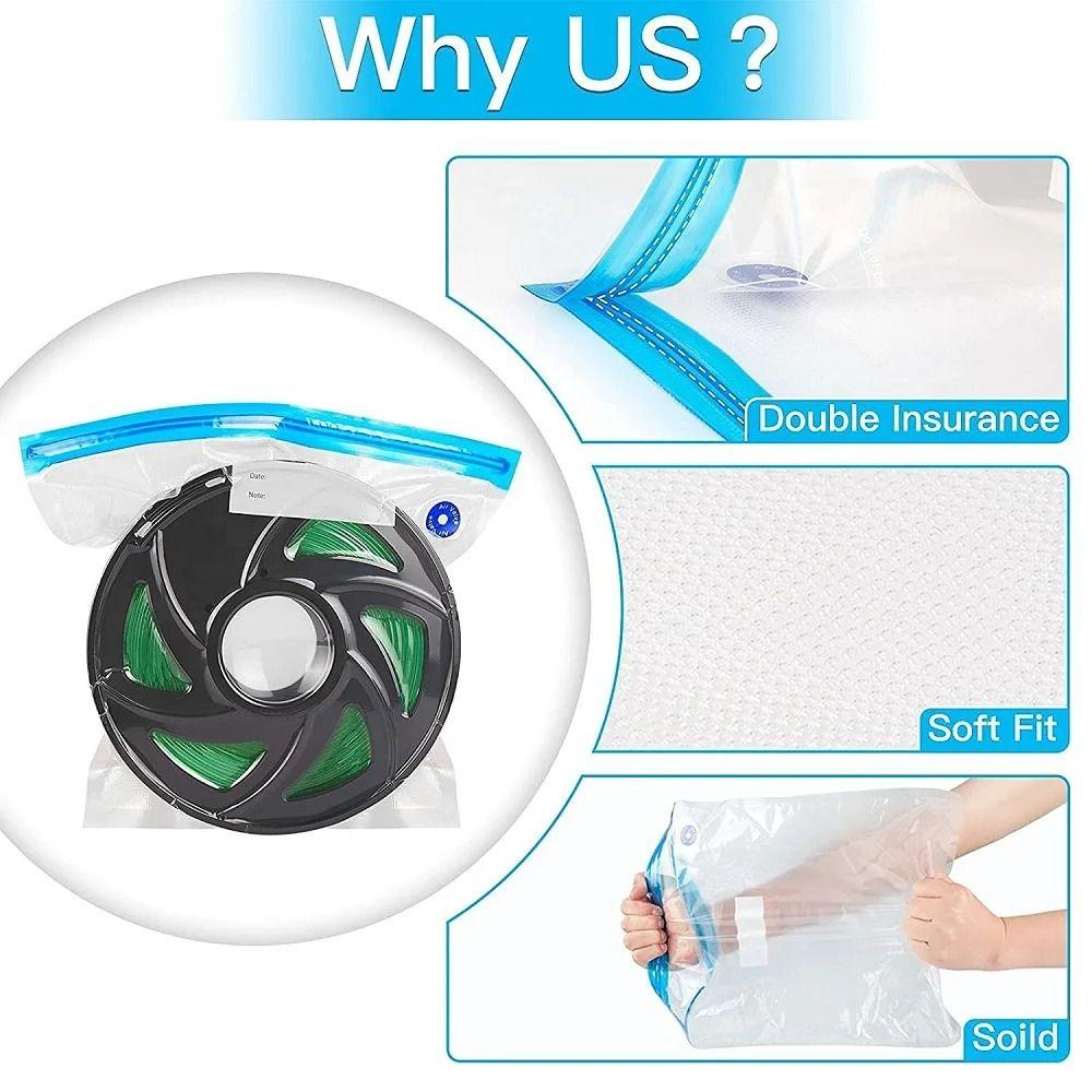 Dust Resistant 3D Printer Vacuum Bags Reusable Sealing Bags Printer Material Organization