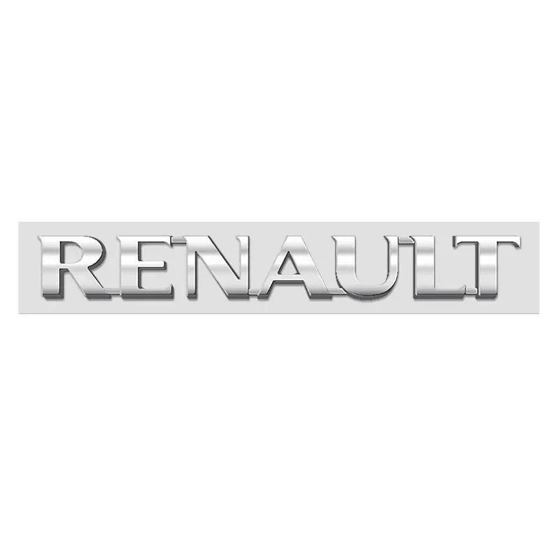 ABS 3D logo Car Rear Trunk Emblem Badge Sticker for Renault Megane 2 Duster Logan Captur Clio Laguna Fluence Kadjar Accessories Z888