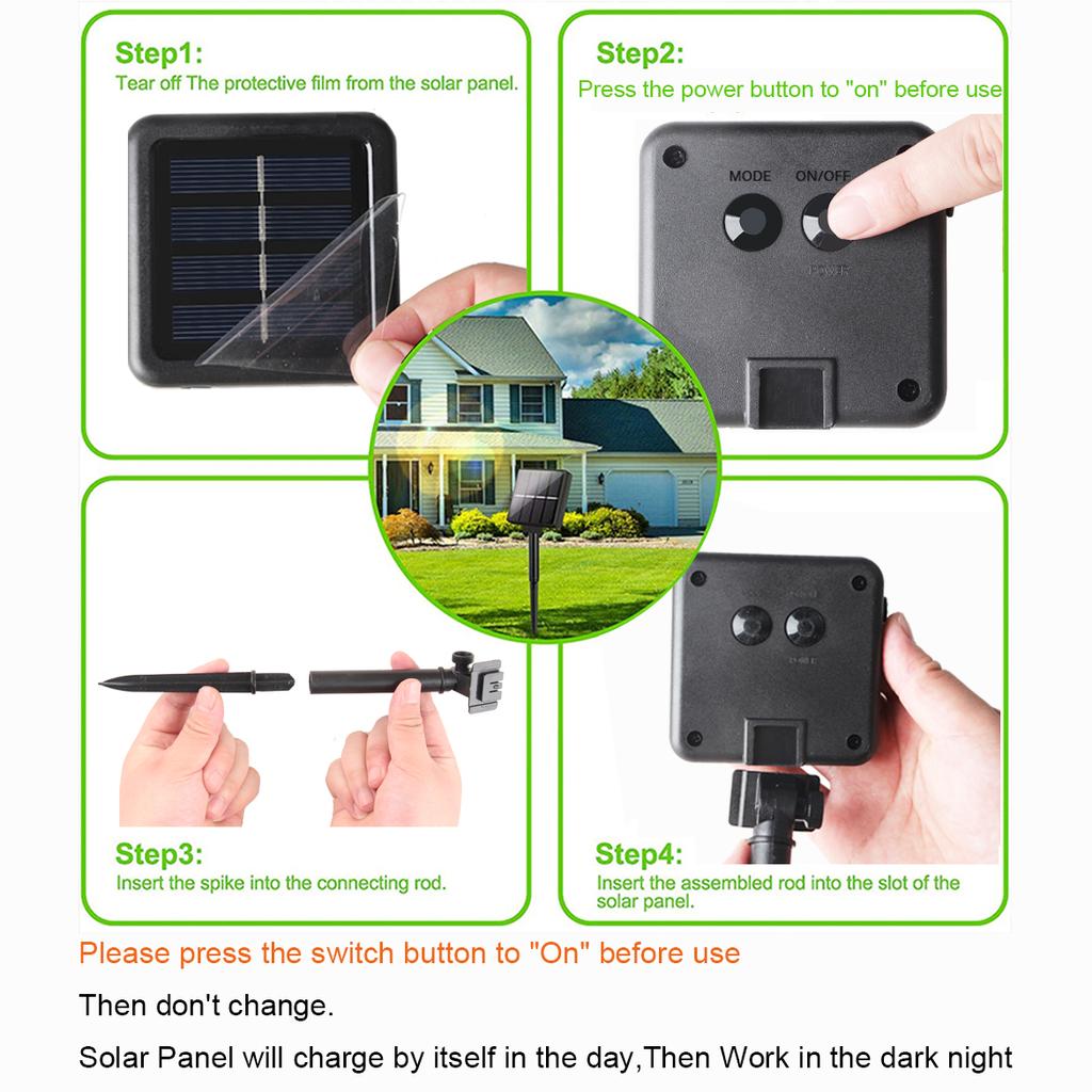 5/7/12 м светодиодные гирлянды на солнечных батареях, рождественские гирлянды, уличные свадебные лампы, уличные лампы для вечеринок, праздников, сада, патио