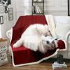 Милый спящий кот 3D-напечатанное шерстяное одеяло для пикника, очень толстое, модные простыни, кошки, домашнее животное, дети, шерпа, пледы