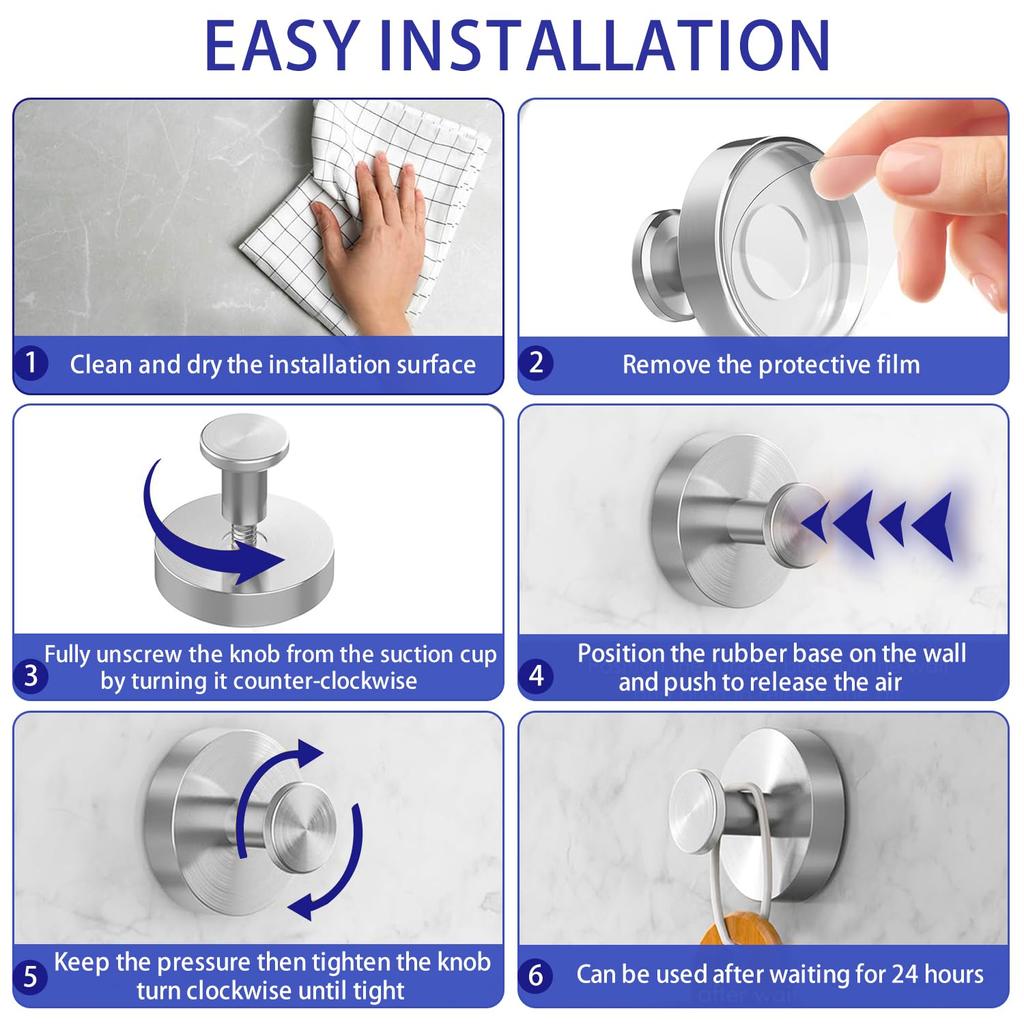 Вакуумные присоски Крючки из нержавеющей стали Крючки для душа и ванной Крючки для душа Держатели Крючки для душа Подвешивание полотенец