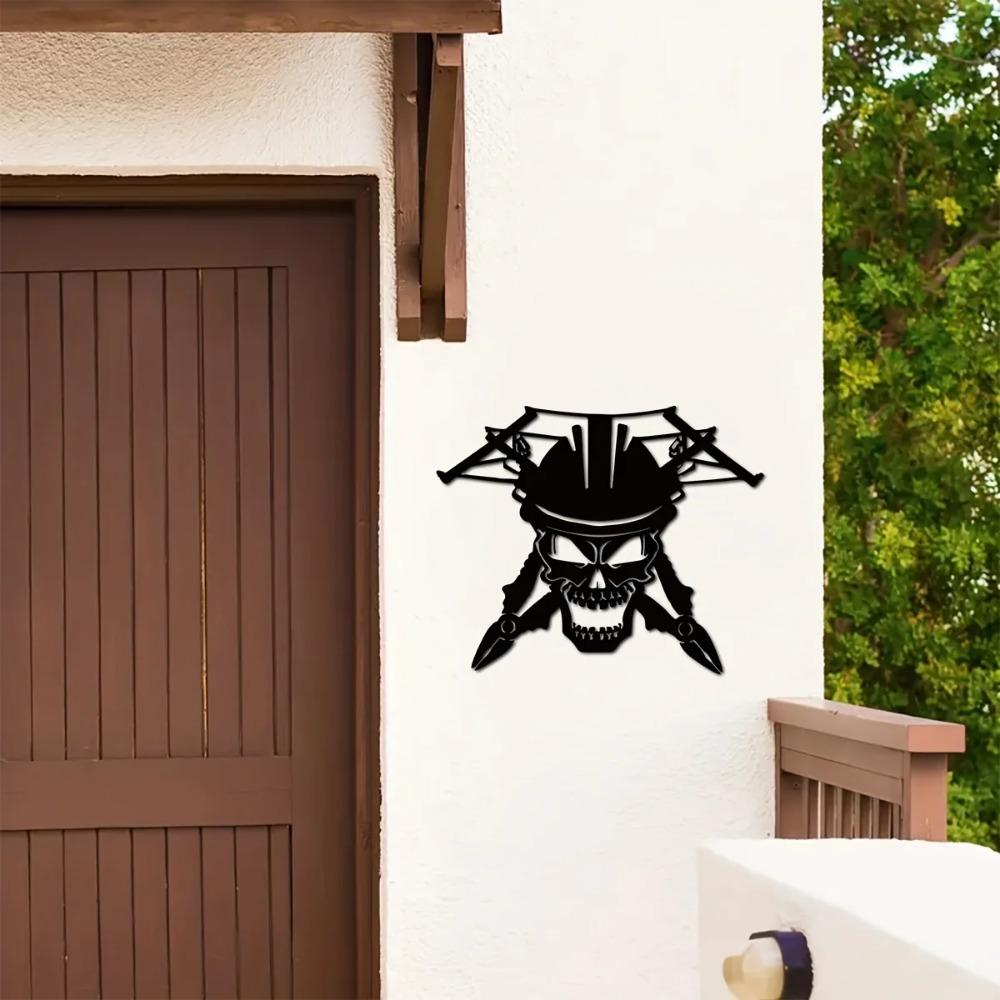 Декор пещеры человека-черепахи Lineman Bad Dog Metalworks Уникальный домашний декор для признательности Lineman, идеальные подарки для него