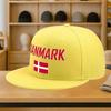 Дания Danemark Графическая Кепка Snapback с Прямым Козырьком Полиэстер Регулируемая Повседневный Головной Убор для Взрослых