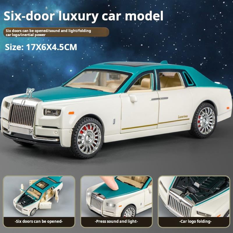 Модель автомобиля Rolls-Royce Phantom, Модель, Украшения, Роскошный автомобиль, Седан, Детская игрушечная машина, Коллекция для мальчика, С коробкой