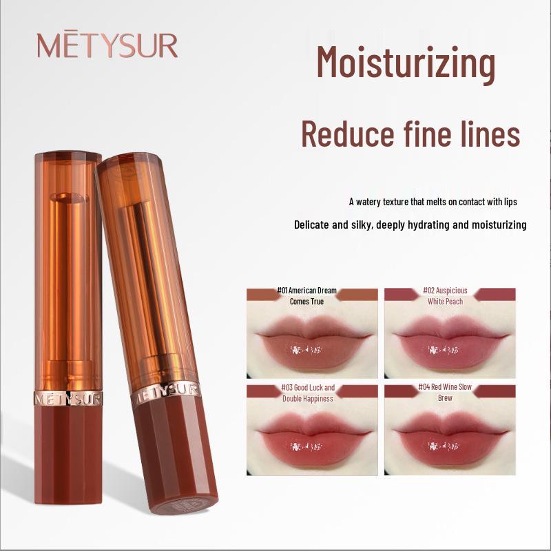Mei Ti Xiu Crystal Moist Lipstick: Hydrating, Long-lasting, Silky Smooth, Non-Stick Gloss Lip Balm